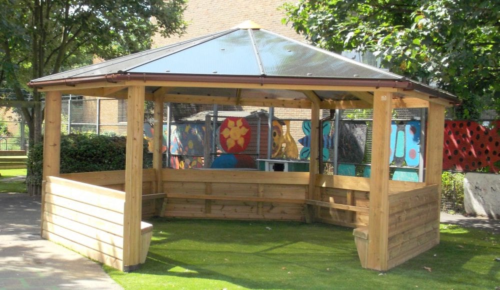 outdoor wooden gazebo
